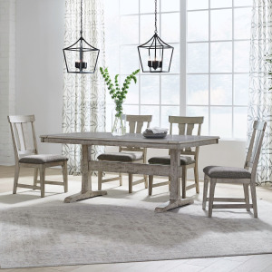 Hallendale 5 Piece Trestle Table Set