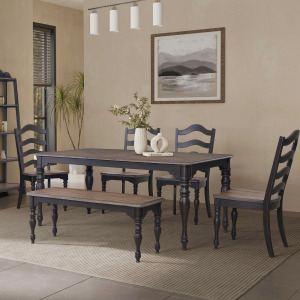 Magnolia Manor 6 Piece Leg Table Set