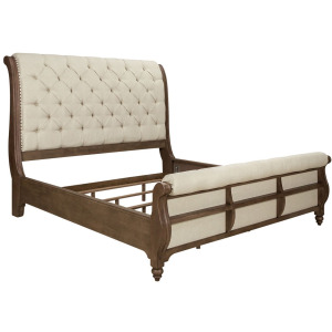 Americana Farmhouse King California Sleigh Bed