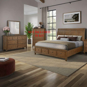 Twin Lakes Queen Storage Bed, Dresser & Mirror