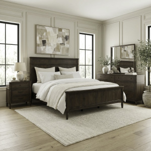 Wesley Hall Queen Panel Bed, Dresser & Mirror, Night Stand
