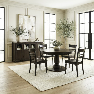 Wesley Hall 5 Piece Pedestal Table Set