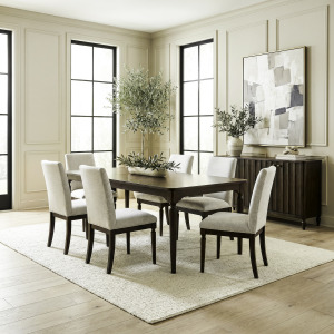 Wesley Hall Opt 7 Piece Rectangular Table Set