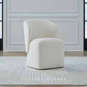 Ivory Accent Dining Chairs - Set of 4