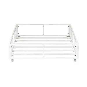 Twin Metal Trundle - Antique White