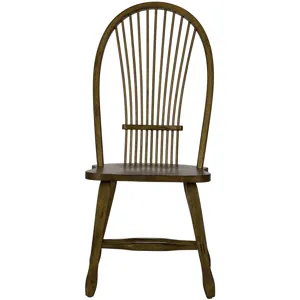 Treasures Sheaf Back Side Chair - Oak (RTA)