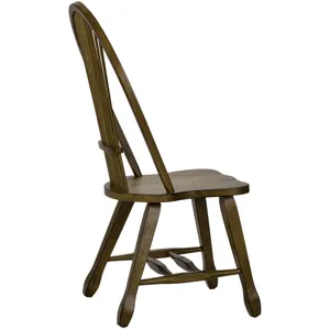 Treasures Sheaf Back Side Chair - Oak (RTA)