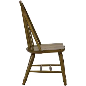 Treasures Bow Back Side Chair -  Oak (RTA)
