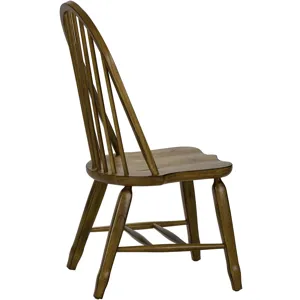 Treasures Bow Back Side Chair -  Oak (RTA)