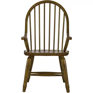 Treasures Bow Back Arm Chair - Oak (RTA)