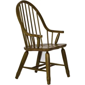 Treasures Bow Back Arm Chair - Oak (RTA)