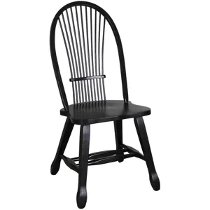 Treasures Sheaf Back Side Chair - Black (RTA)