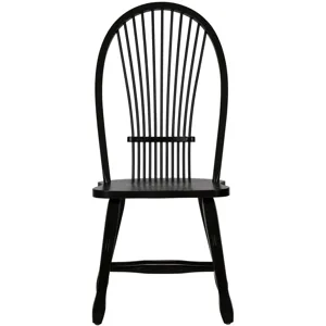 Treasures Sheaf Back Side Chair - Black (RTA)