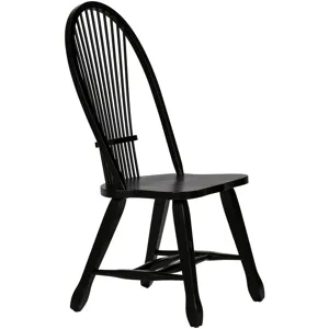 Treasures Sheaf Back Side Chair - Black (RTA)