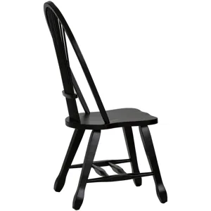 Treasures Sheaf Back Side Chair - Black (RTA)
