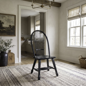 Treasures Sheaf Back Side Chair - Black (RTA)
