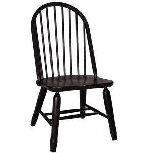 Treasures Bow Back Side Chair - Black (RTA)