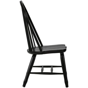Treasures Bow Back Side Chair - Black (RTA)