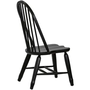 Treasures Bow Back Side Chair - Black (RTA)