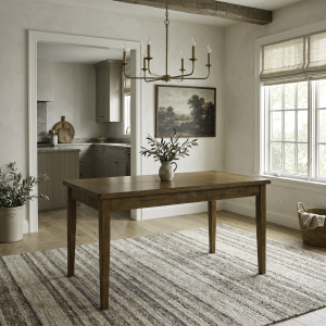 Treasures Rectangular Leg Table - Oak