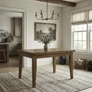 Treasures Retractable Leg Table - Oak