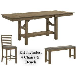 Brook Bay 6 Piece Gathering Table Set