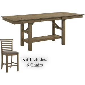 Brook Bay 7 Piece Gathering Table Set