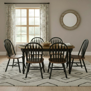 Carolina Crossing 7 Piece Leg Table Set