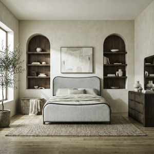 Skye View Queen Uph Bed, Dresser & Mirror