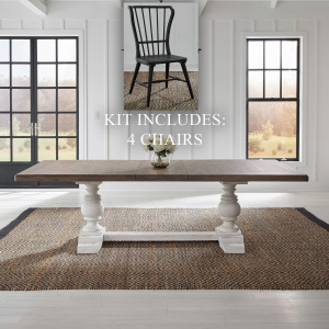 River Place Opt 5 Piece Trestle Table Set