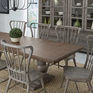 River Place 9 Piece Trestle Table Set