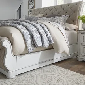 Magnolia Manor California King Uph Sleigh Bed Rails