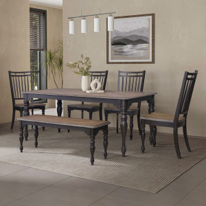 Magnolia Manor Opt 6 Piece Leg Table Set