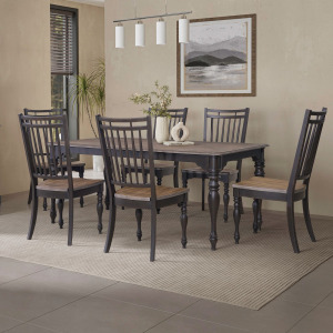Magnolia Manor Opt 7 Piece Leg Table Set