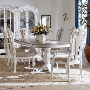 Magnolia Manor Alt 7 Piece Double Pedestal Table Set