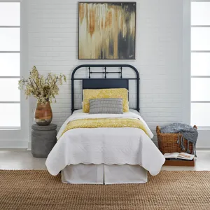 Vintage Series Twin Metal Headboard - Navy