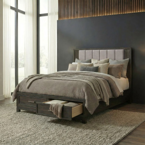 Modern Edge King Storage Bed
