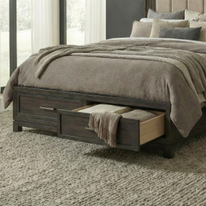 Modern Edge King Storage Footboard w/ Slat Roll