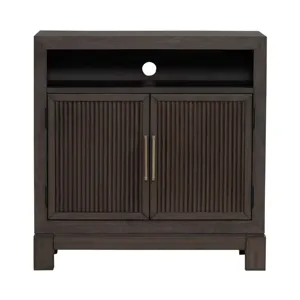 Modern Edge Bedside Chest w/ Charging Station
