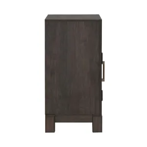 Modern Edge Bedside Chest w/ Charging Station