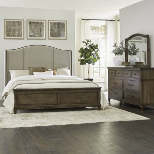 Harrison Heights King California Shelter Bed, Dresser & Mirror