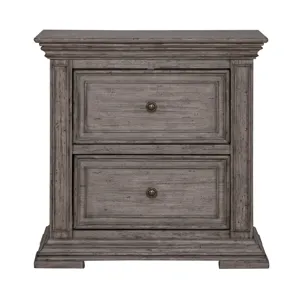 Big Valley 2 Drawer Night Stand w/ Charging Station