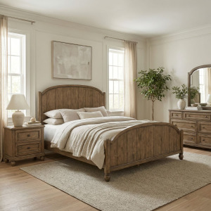 Homestead Haven King Poster Bed, Dresser & Mirror, Night Stand