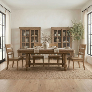 Homestead Haven 5 Piece Trestle Table Set