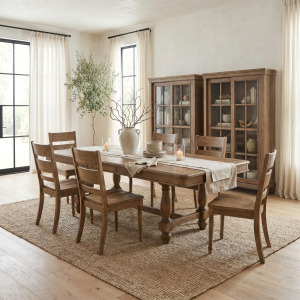 Homestead Haven 7 Piece Trestle Table Set