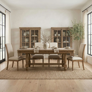 Homestead Haven Opt 5 Piece Trestle Table Set