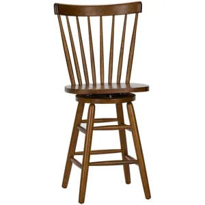 Creations 24 Inch Swivel Counter Chair - Tobacco (RTA)