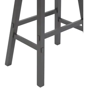Creations 24 Inch Sawhorse Counter Stool - Gray (RTA)