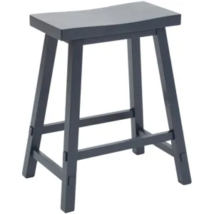 Creations 24 Inch Sawhorse Counter Stool- Navy (RTA)