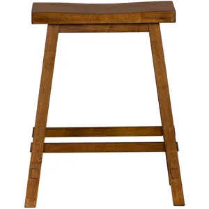 Creations 24 Inch Sawhorse Counter Stool - Tobacco (RTA)